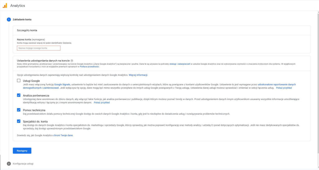 Konfiguracja Google Analytics z Twoją stroną WordPress – Biegun.Studio