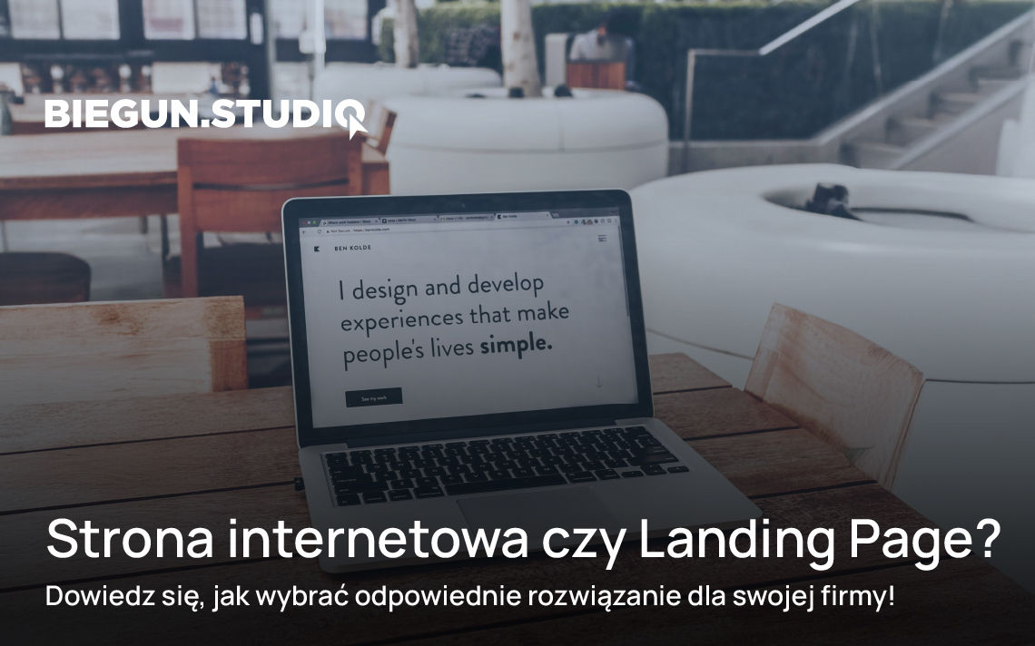Jaka jest różnica między stroną internetową, a landing page? – Biegun.Studio