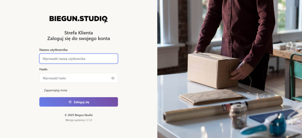 Strefa Klienta w Biegun.Studio – Biegun.Studio