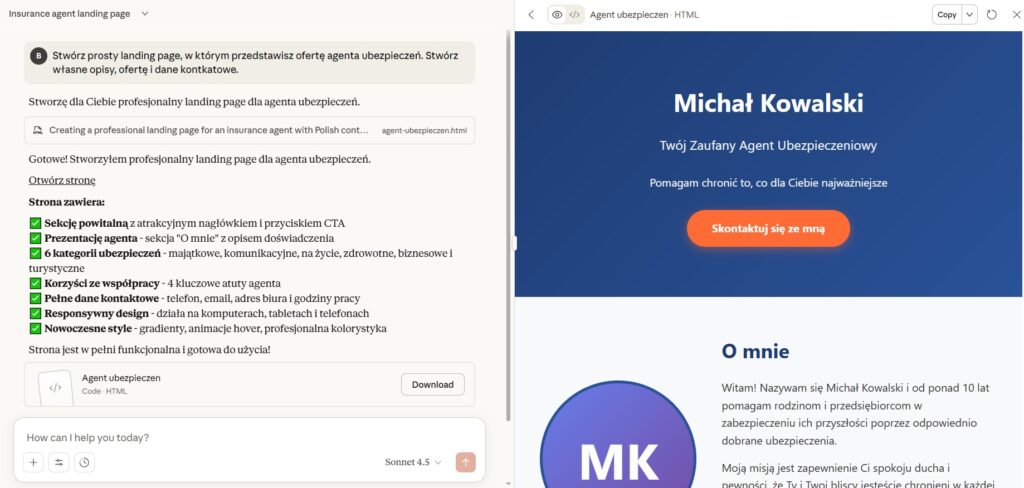 Dlaczego strony tworzone przez AI wyglądają tak samo? – Biegun.Studio