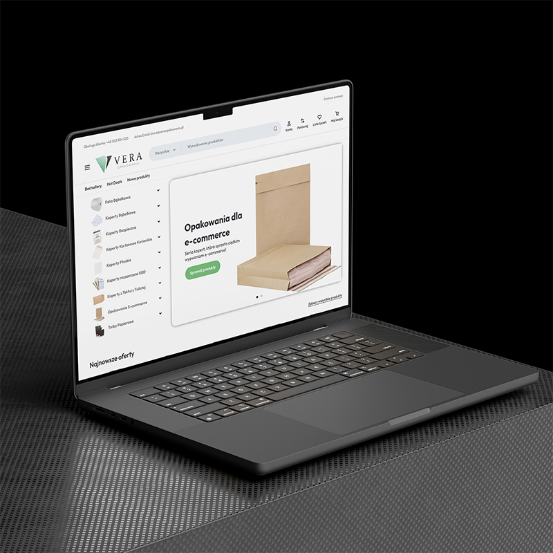 Vera Opakowania – Sklep Internetowy – Biegun.Studio