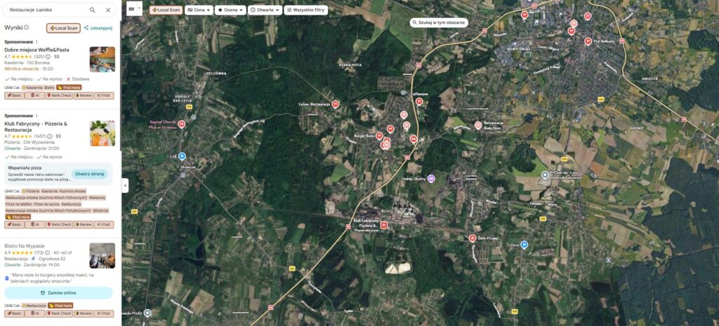 Strona internetowa dla restauracji – Biegun.Studio