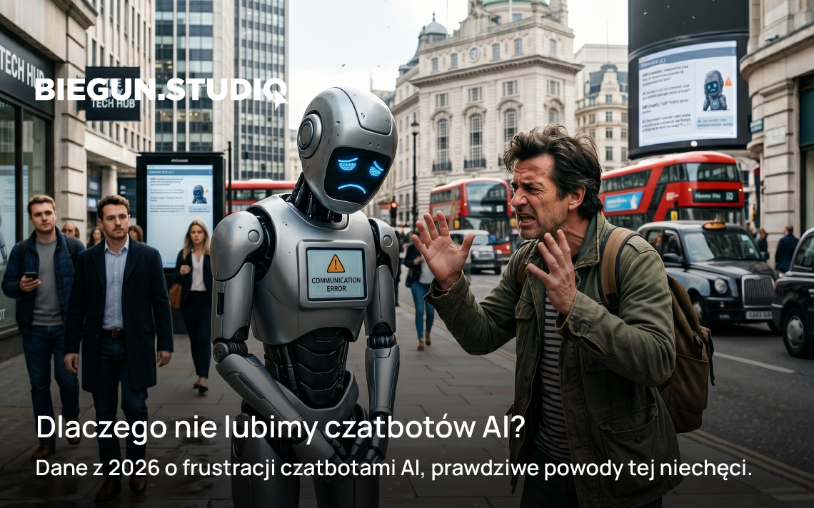 Dlaczego nie lubimy czatbotów AI? – Biegun.Studio