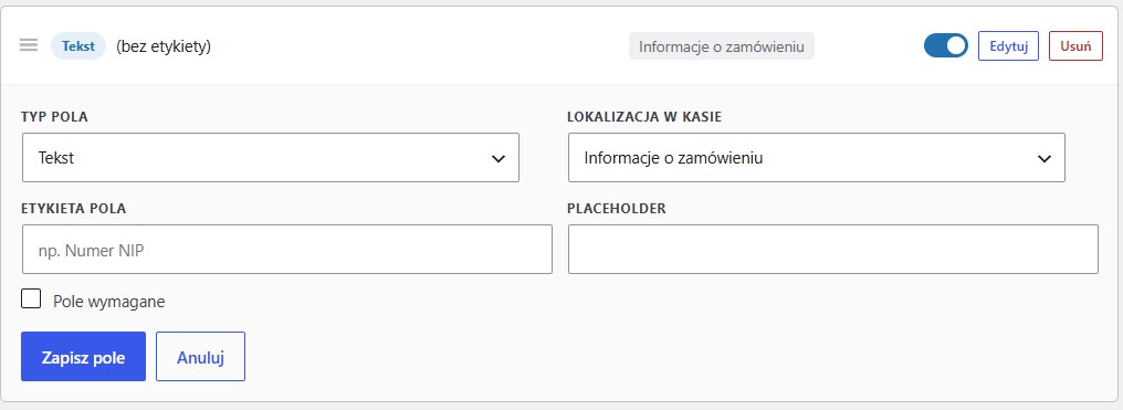 Flexible Checkout — zrzut 2