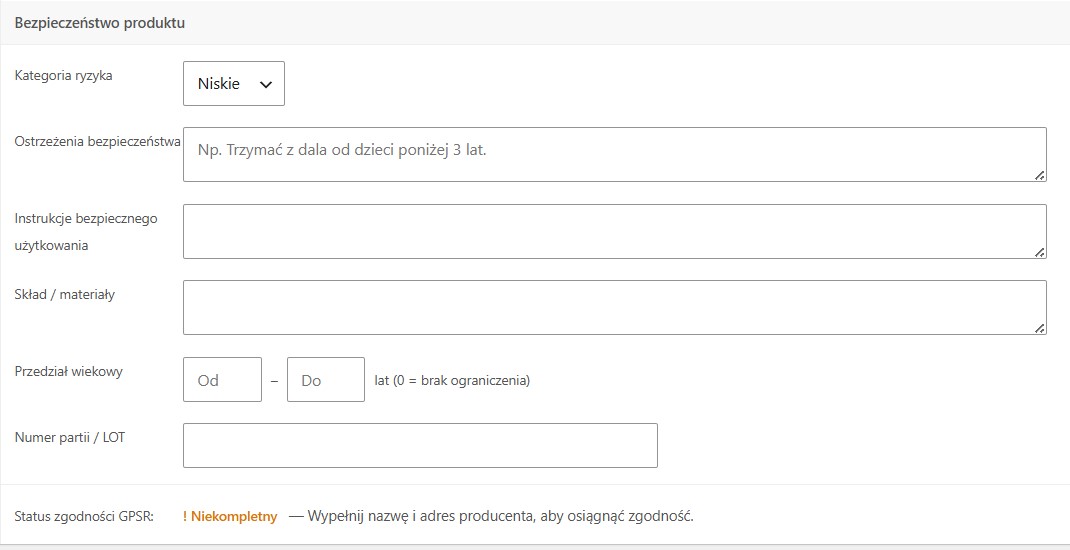 GPSR Compliance — zrzut 3