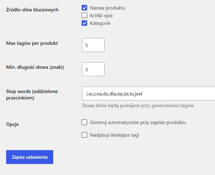 BStudio Lazy Tags – Biegun.Studio Lazy Tags — zrzut 1