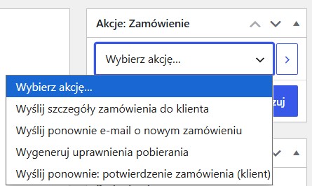 Resend Order Email — zrzut 1