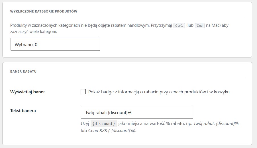 Trade Discount — zrzut 2