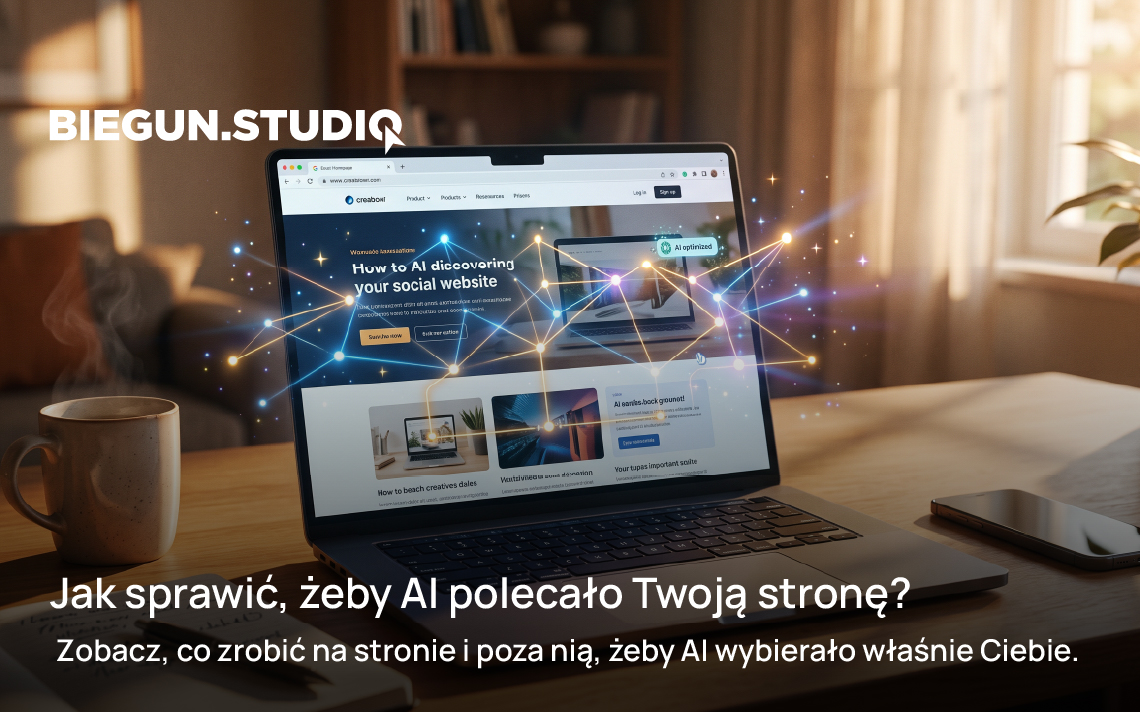Jak sprawić, żeby AI polecało Twoją stronę – Biegun.Studio